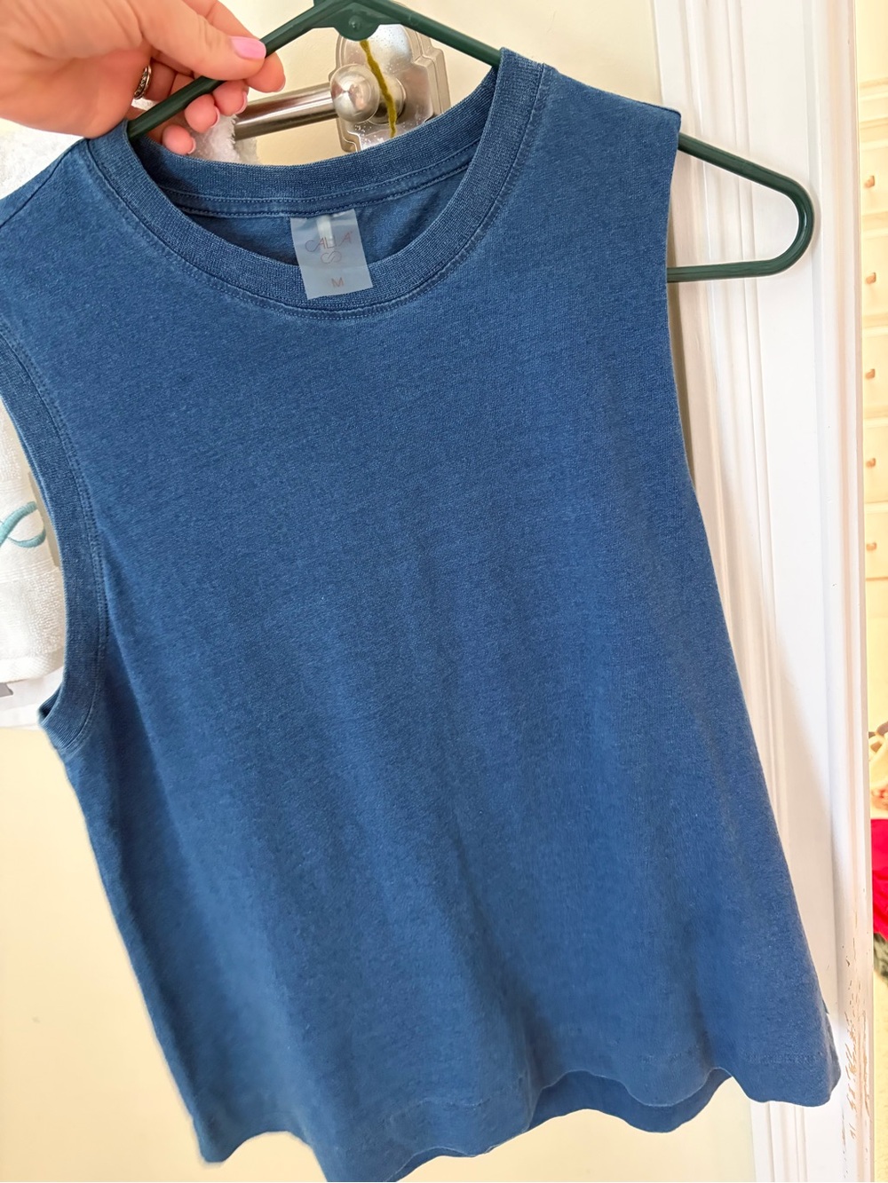 Calia Crewneck Sleeveless Top - Blue